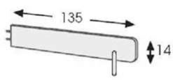 Unipuu lyhyt turvalaita+rauta 135 cm