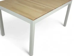 Vilja jatkopöytä 140-180x90, koivu-valkoinen